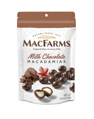 frontside of Milk Chocolate Macadamias