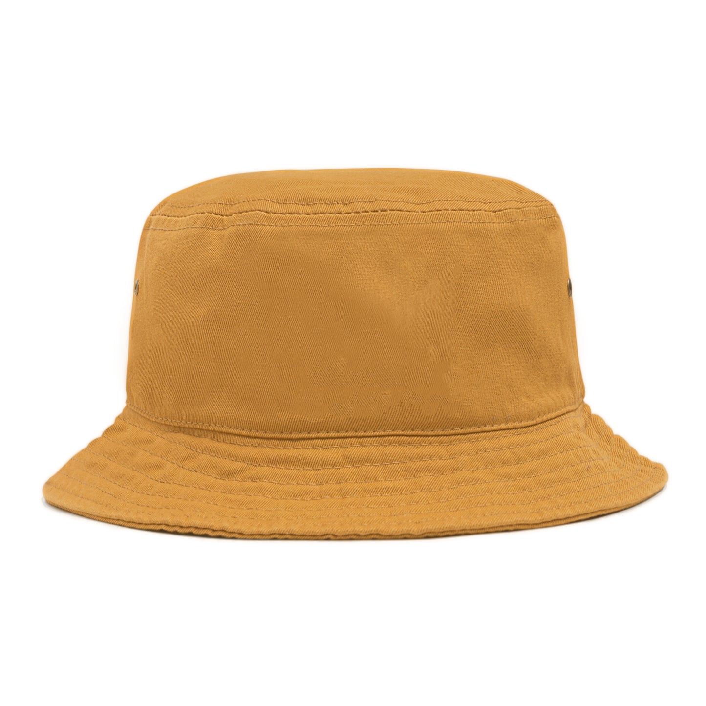 plain caramel colored back of bucket hat 