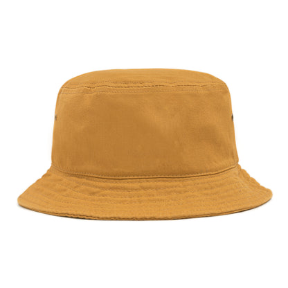plain caramel colored back of bucket hat 