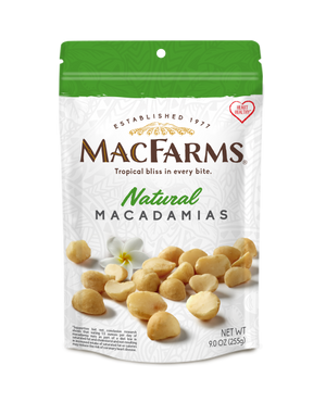 frontside of Natural Macadamias - MacFarms
