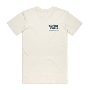 MacFarms vintage white shirt with logo on pocket