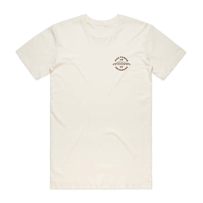 MacFarms vintage white t-shirt with logo