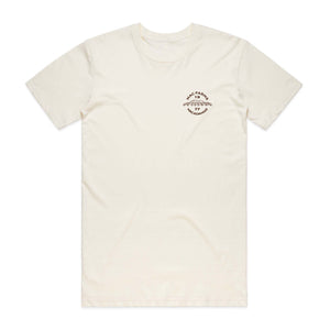 
            
                Load image into Gallery viewer, MacFarms vintage white t-shirt with logo
            
        